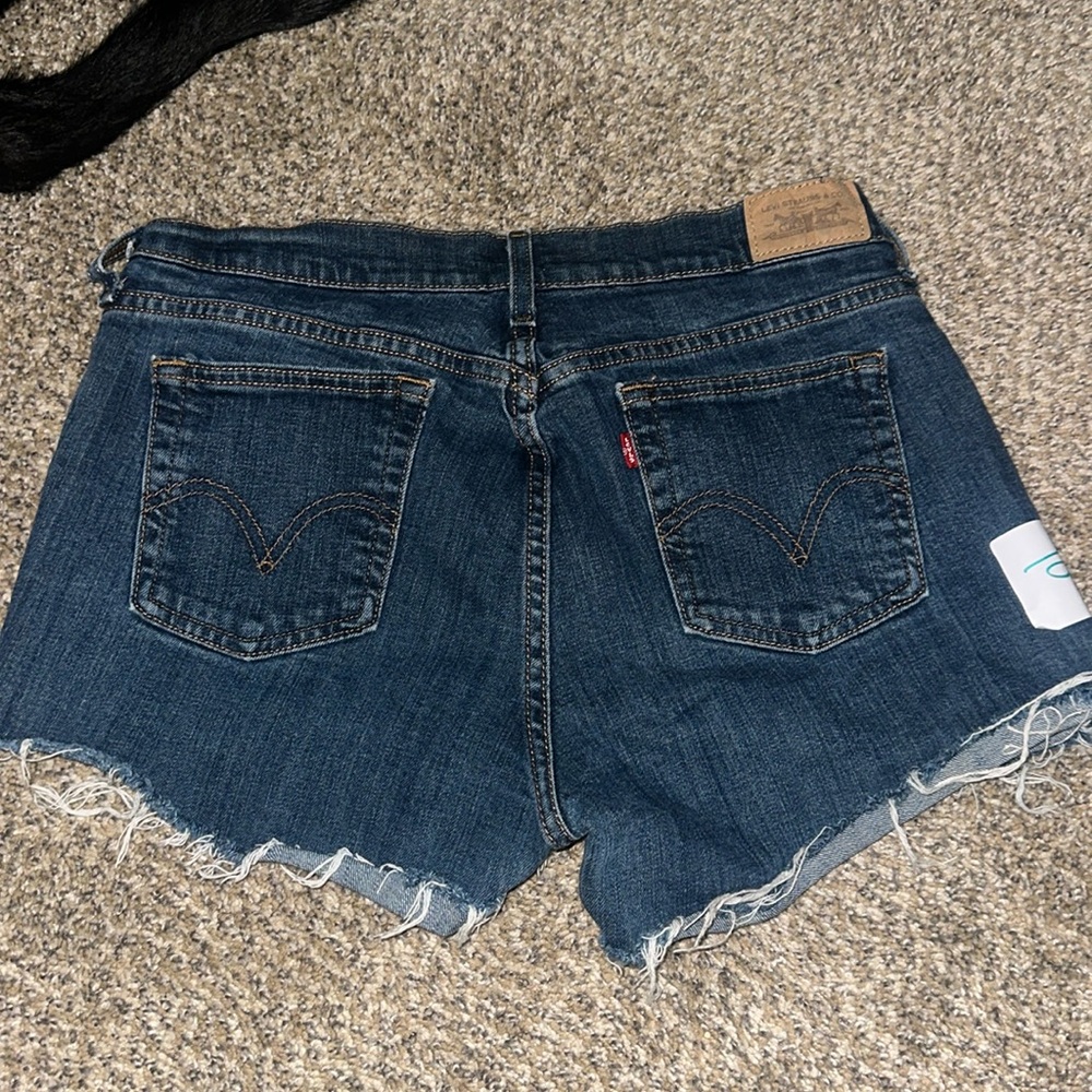 Jean Shorts - Levis Size 10 - 515 Boot Cut - cut into shorts - $16